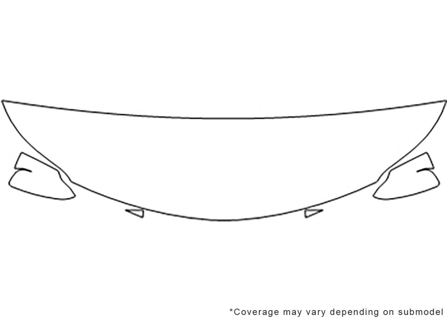 avalon Avery Dennison Clear Bra Hood Precut PPF Diagram