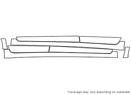 avalon 3M Clear Bra Door Cup Precut PPF Diagram