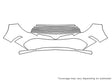 avalon 3M Clear Bra Bumper Precut PPF Diagram