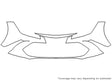 avalon 3M Clear Bra Bumper Precut PPF Diagram