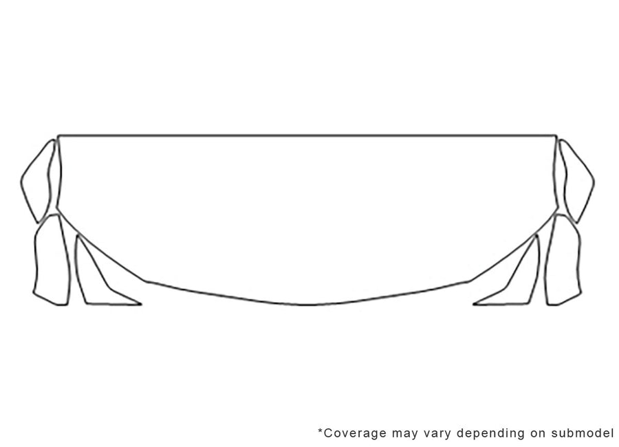 avalon 3M Clear Bra Hood Precut PPF Diagram