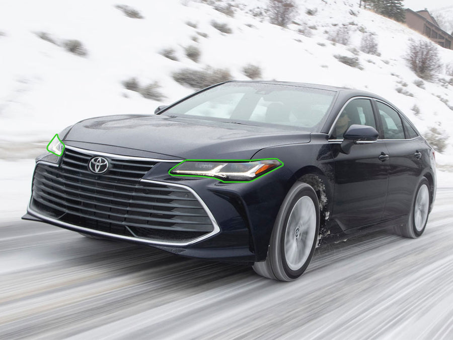 toyota avalon 2019-2022 Headlight Protection Installation Location