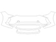 bz4x 3M Clear Bra Bumper Precut PPF Diagram