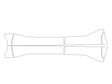 bz4x Avery Dennison Clear Bra Door Cup Precut PPF Diagram