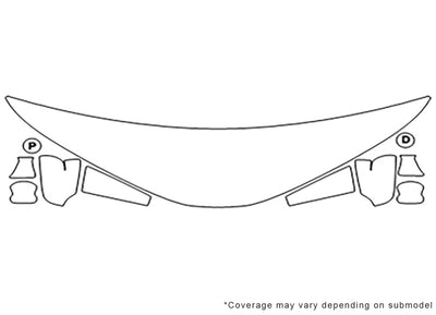 c-hr 3M Clear Bra Hood Precut PPF Diagram