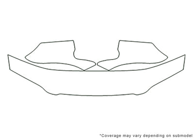 camry 3M Clear Bra Hood Precut PPF Diagram