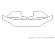 camry Avery Dennison Clear Bra Hood Precut PPF Diagram