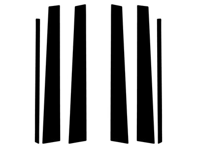 toyota camry 1992-1996 Carbon Fiber Pillar Trim Diagram