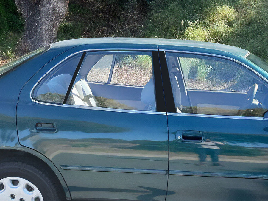 toyota camry 1992-1996 Gloss Black Pillar Cover Diagram