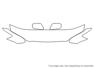 camry 3M Clear Bra Hood Precut PPF Diagram