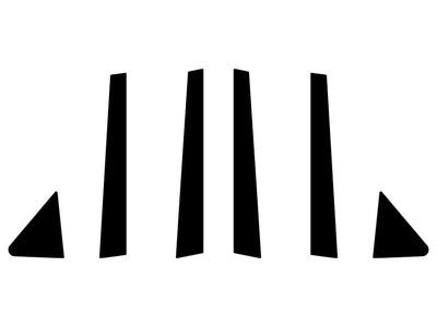 toyota camry 1997-2001 Camo Pillar Trim Diagram