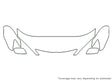camry 3M Clear Bra Hood Precut PPF Diagram