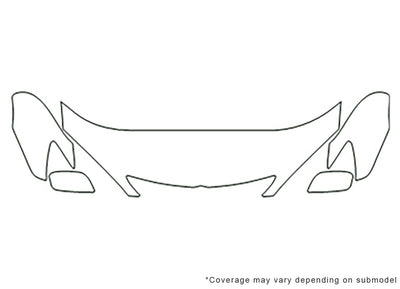 camry 3M Clear Bra Hood Precut PPF Diagram