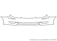 camry 3M Clear Bra Bumper Precut PPF Diagram