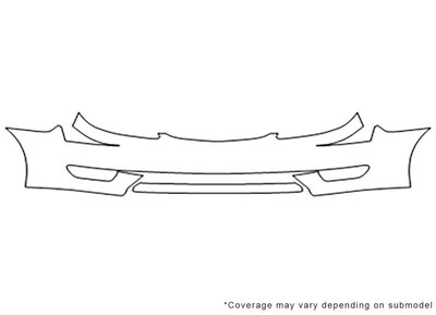 camry 3M Clear Bra Bumper Precut PPF Diagram