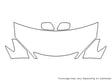 camry 3M Clear Bra Hood Precut PPF Diagram