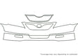 camry Avery Dennison Clear Bra Bumper Precut PPF Diagram