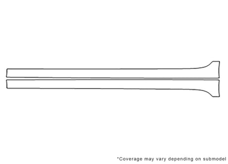 camry Avery Dennison Clear Bra Door Cup Precut PPF Diagram