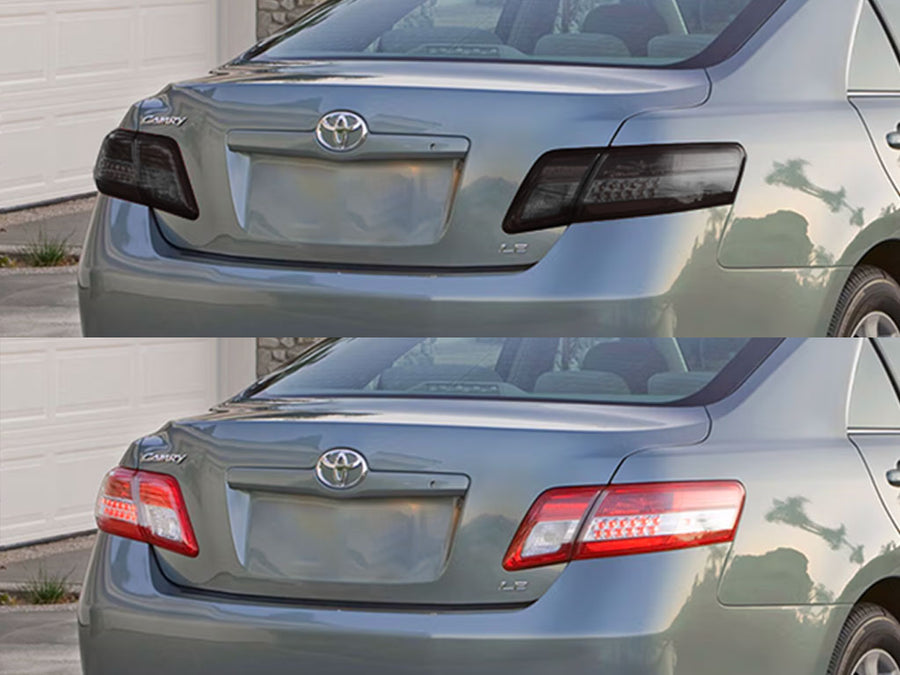 camry Before and After Smoked Taillights
