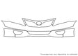 camry 3M Clear Bra Bumper Precut PPF Diagram