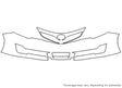 camry 3M Clear Bra Bumper Precut PPF Diagram