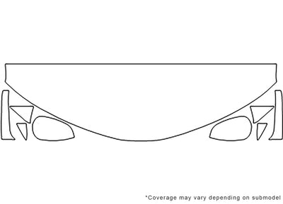camry 3M Clear Bra Hood Precut PPF Diagram