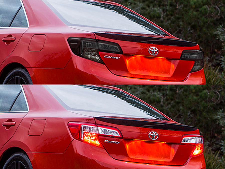 camry Before and After Smoked Taillights
