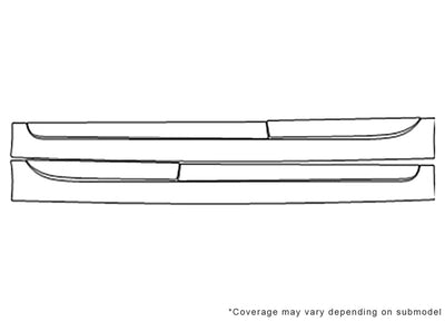 camry Avery Dennison Clear Bra Door Cup Precut PPF Diagram