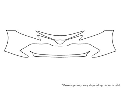 camry 3M Clear Bra Bumper Precut PPF Diagram