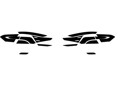 camry Precut Tail Light Tint Diagram