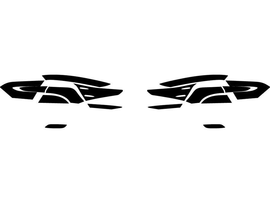 camry Precut Tail Light Tint Diagram