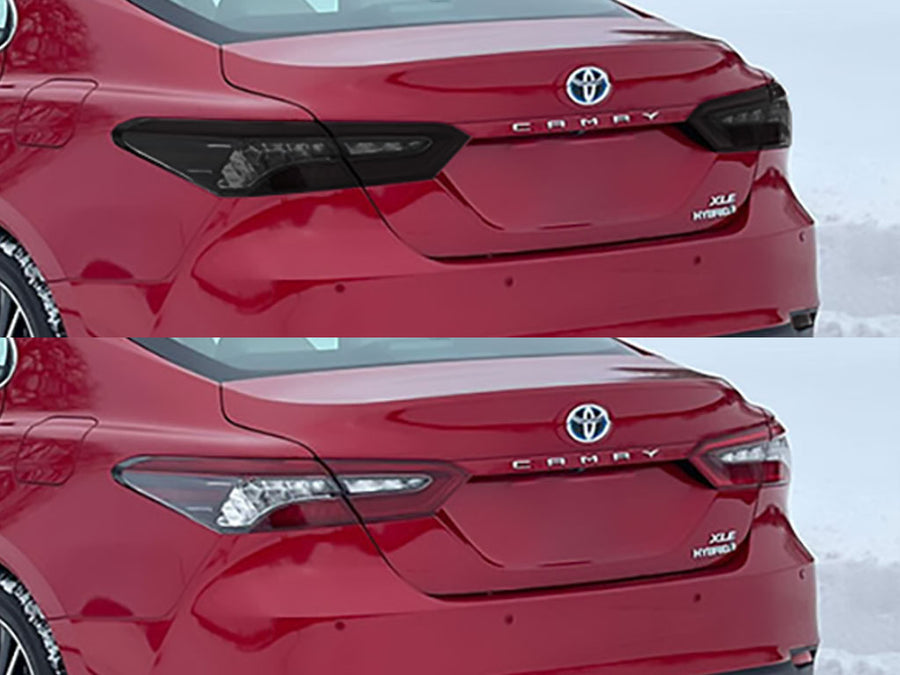 camry Before and After Smoked Taillights