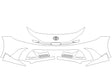 camry Avery Dennison Clear Bra Bumper Precut PPF Diagram