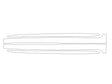 camry 3M Clear Bra Door Cup Precut PPF Diagram