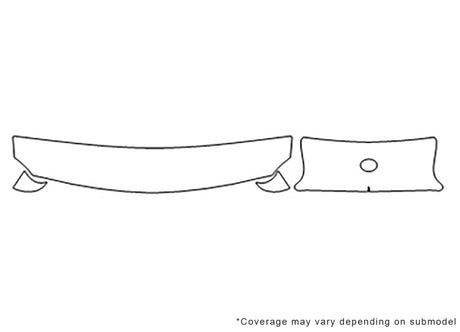 celica 3M Clear Bra Hood Precut PPF Diagram