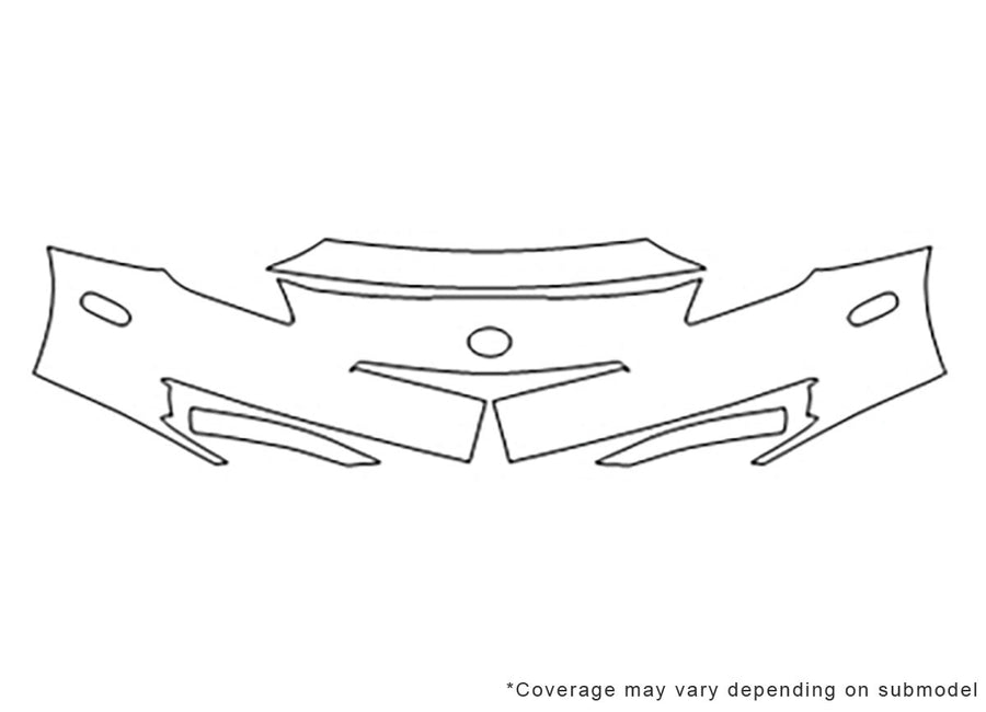 celica 3M Clear Bra Bumper Precut PPF Diagram
