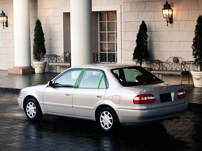 toyota corolla 1993-1997 Pillar Post Trim Installation Location