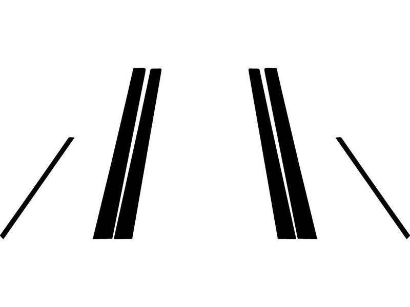 toyota corolla 1993-1997 Camo Pillar Trim Diagram
