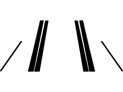 toyota corolla 1993-1997 Camo Pillar Trim Diagram