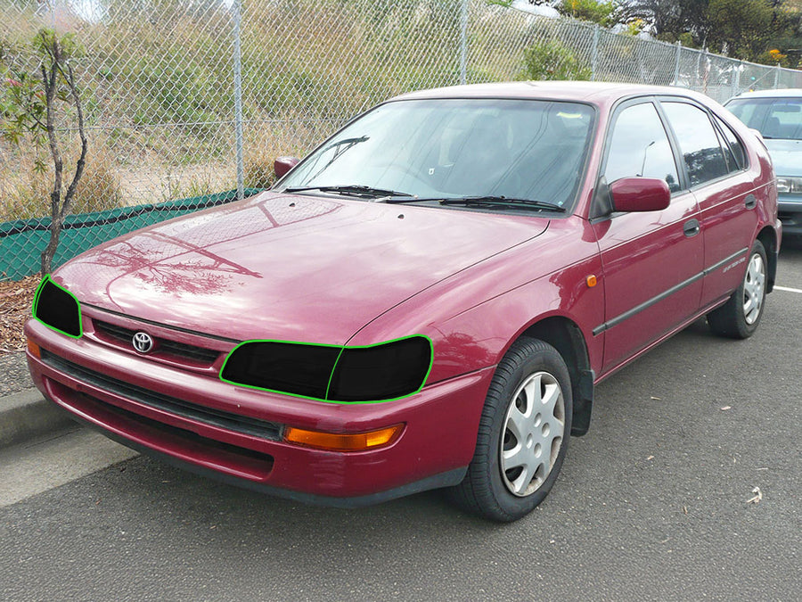 toyota corolla 1993-1997 Headlight Tint Location