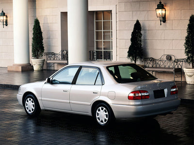 toyota corolla 1993-1997 Brushed Aluminum Black Pillar Trim