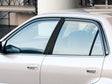 toyota corolla 1993-1997 Gloss Black Pillar Cover Diagram