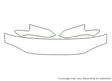 corolla 3M Clear Bra Hood Precut PPF Diagram
