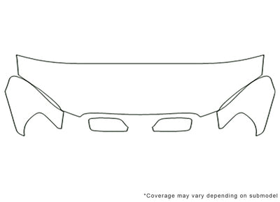 corolla 3M Clear Bra Hood Precut PPF Diagram