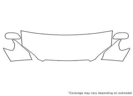 corolla 3M Clear Bra Hood Precut PPF Diagram