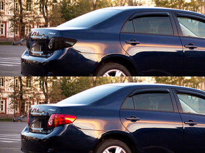 corolla Before and After Smoked Taillights