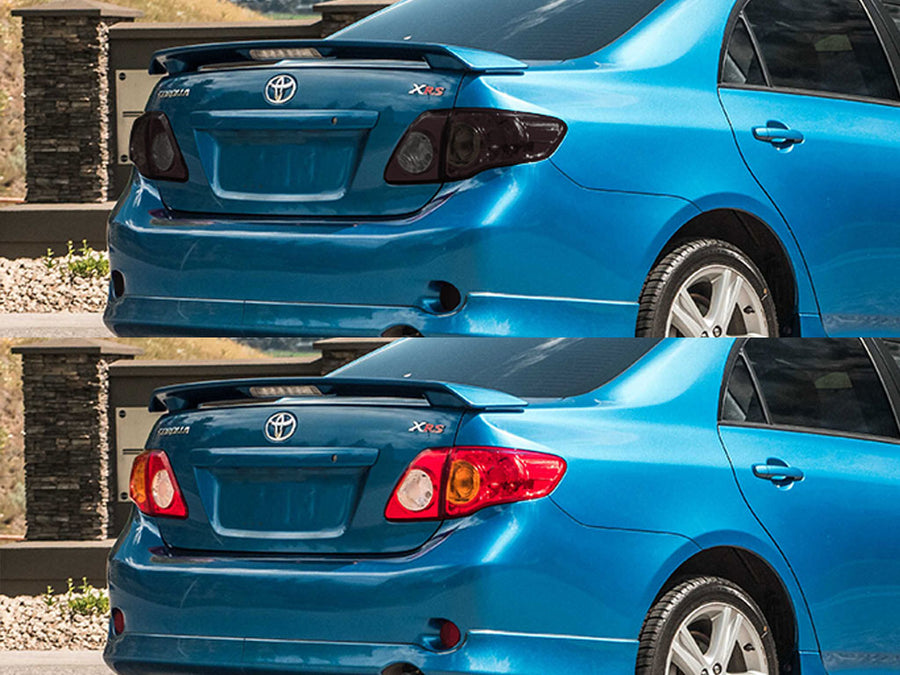 corolla Before and After Smoked Taillights