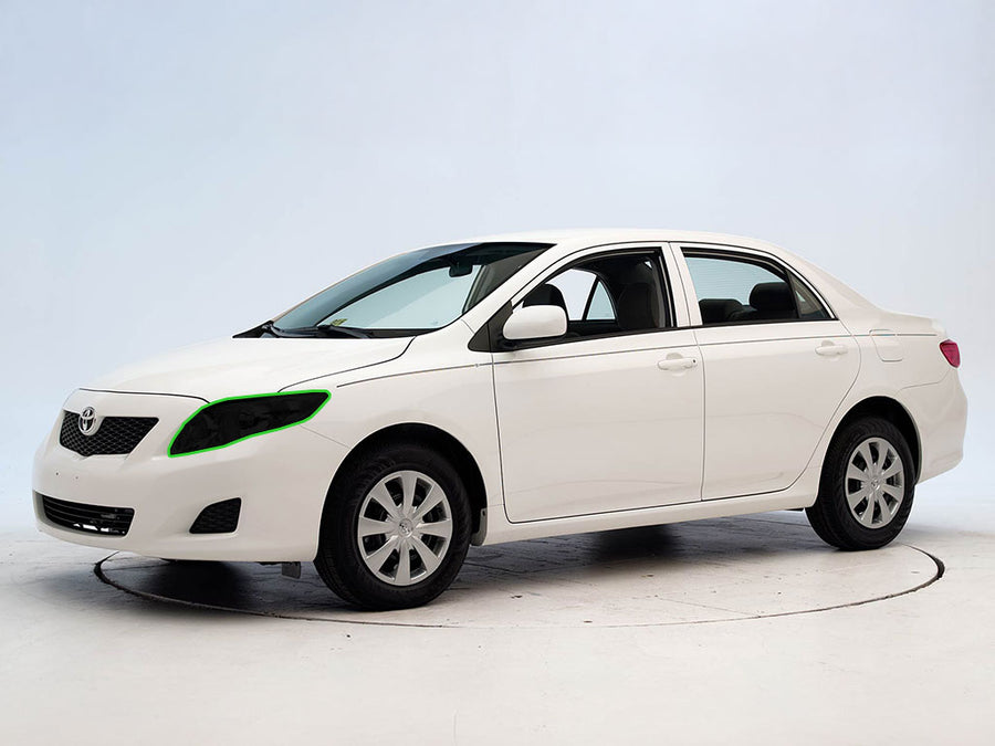 toyota corolla 2009-2013 Headlight Tint Location