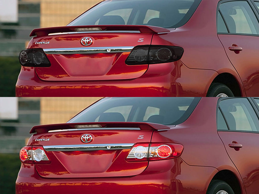corolla Before and After Smoked Taillights
