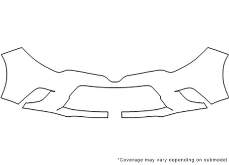 corolla 3M Clear Bra Bumper Precut PPF Diagram